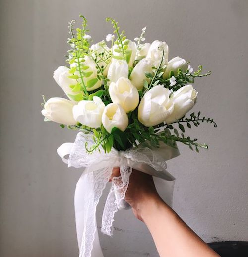 mẫu hoa cầm tay cô dâu 2022 - Hoa tươi Happi