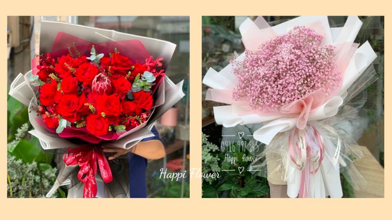 hoa hồng tặng ngày valentine - Hoa tươi Happi Flower